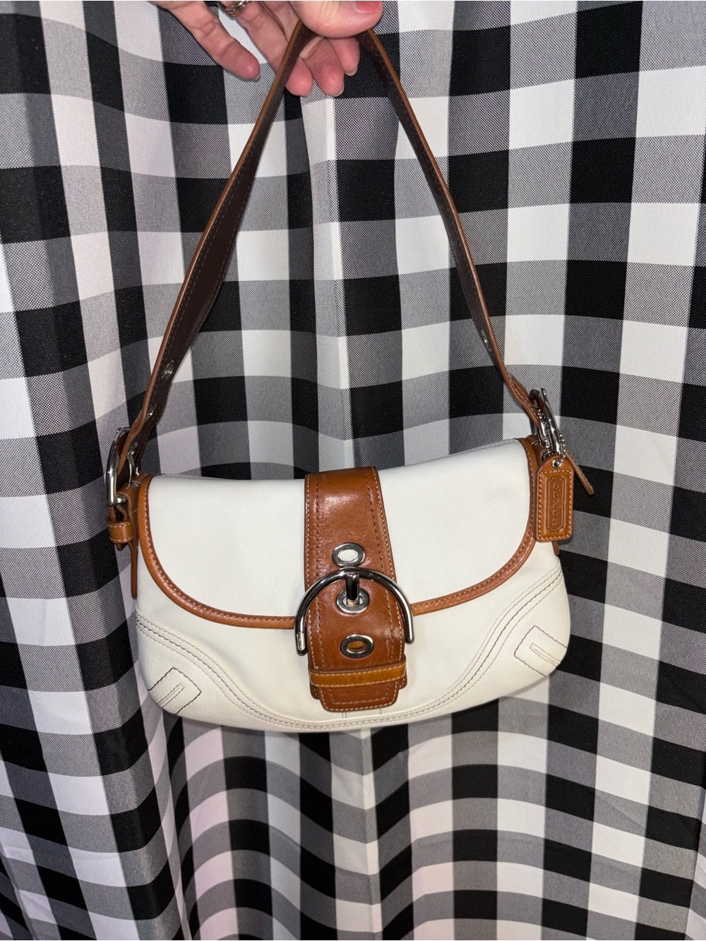 Vintage Coach Small Soho Leather Shoulder Bag Y2K 2006